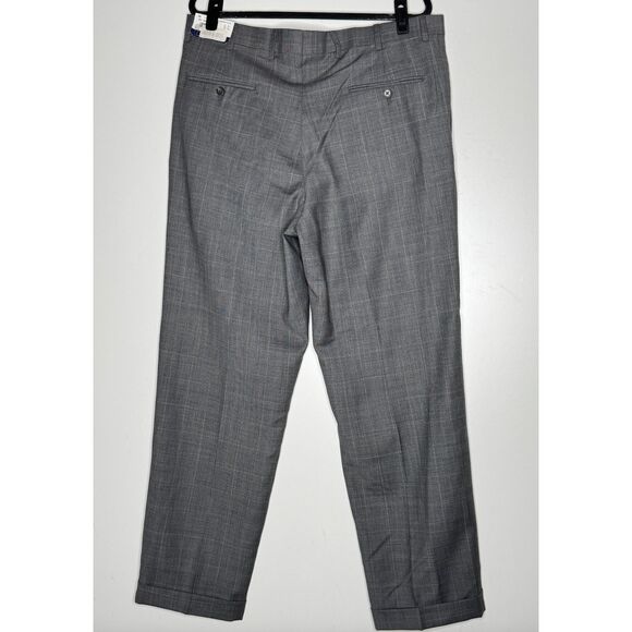 New Hart Schaffner Marx Comfort Plus Wool Pleated Dress Pants Men's Size 38 x 32 - Picture 2 of 9